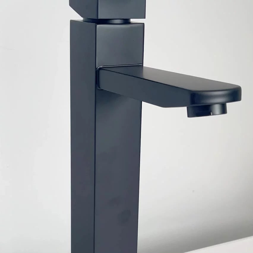 Torneira Banheiro Lavabo Luxo Monocomando Alta Metal Preta