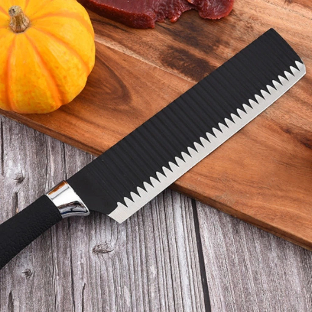 Conjunto de Facas Profissional Kit 6 Peças - Faca Chef, Carne, Legumes, Descascador e Tesoura Aço Carbono