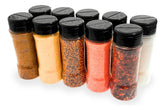 Kit até 18 Potes Tempero Condimentos + Caneta + Etiquetas 100 ml Kit Completo Para Cozinha