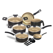 Jogo De Panelas Antiaderente 10 Pçs Kit Conjunto Teflon Tampa de Vidro Várias Cores Durável Moderna