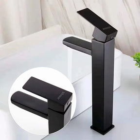 Torneira Banheiro Lavabo Luxo Monocomando Alta Metal Preta