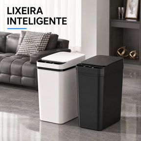 Lixeira Inteligente 13L Automática - Sensor de Movimento, Tampa Sem Contato