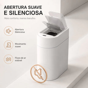 Lixeira Inteligente 13L Automática - Sensor de Movimento, Tampa Sem Contato